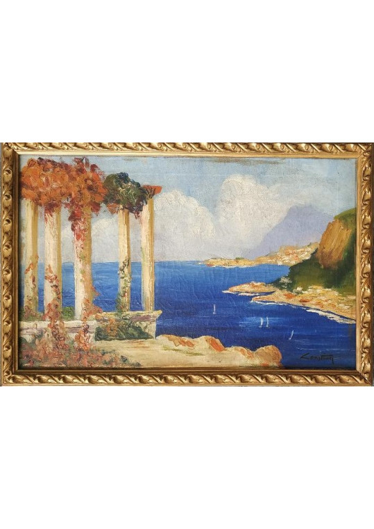 Constion (Constantin Ionescu) - "Peisaj la Marea Mediterană" 